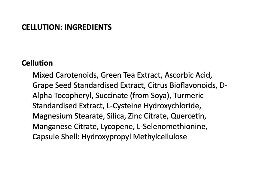 
                  
                    Cellution - 120 Caps back in stock est FEB 25th. Preorder now!
                  
                